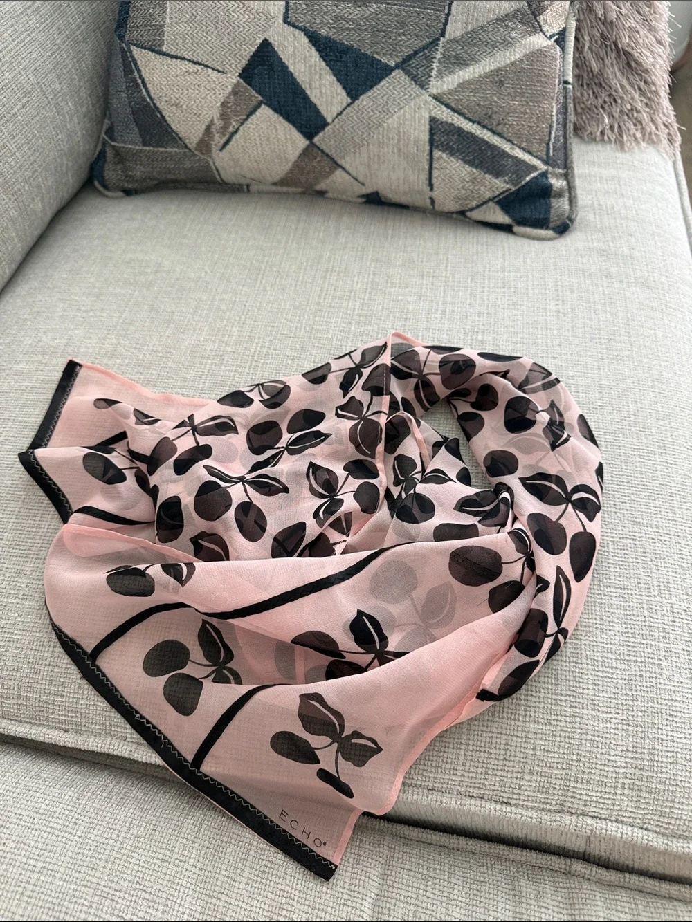 Echo pure silk scarf
